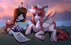 Size: 3189x2000 | Tagged: safe, artist:kaito_wivil, imported from derpibooru, oc, oc only, alicorn, earth pony, pony, duo