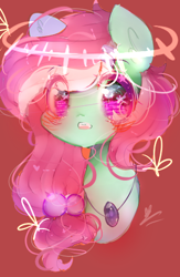 Size: 304x465 | Tagged: safe, artist:magicangelstarartist, imported from derpibooru, oc, oc only, earth pony, pony, bust, commission, cute, earth pony oc, female, looking at you, mare, simple background, solo, starry eyes, wingding eyes