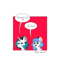 Size: 1277x1280 | Tagged: safe, artist:yun_nhee, imported from derpibooru, oc, oc only, pegasus, pony, unicorn, comic, duo, talking