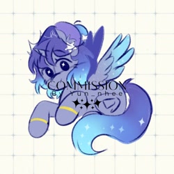Size: 500x500 | Tagged: safe, artist:yun_nhee, imported from derpibooru, oc, oc only, alicorn, pony, solo