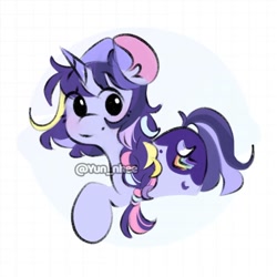 Size: 1000x1000 | Tagged: safe, artist:yun_nhee, imported from derpibooru, oc, oc only, pony, unicorn, solo