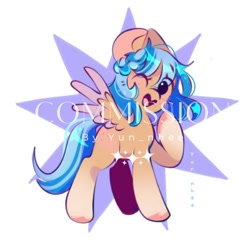 Size: 500x500 | Tagged: safe, artist:yun_nhee, imported from derpibooru, oc, oc only, pegasus, pony, solo