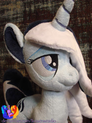 Size: 2304x3072 | Tagged: safe, artist:1stastrastudio, imported from derpibooru, oc, oc only, pony, unicorn, bags under eyes, commission, female, horn, irl, mare, photo, plushie, solo, standing