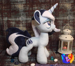 Size: 2586x2304 | Tagged: safe, artist:1stastrastudio, imported from derpibooru, oc, oc only, pony, unicorn, bags under eyes, commission, female, horn, irl, mare, photo, plushie, solo, standing