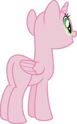 Size: 607x979 | Tagged: safe, artist:sollace, derpibooru exclusive, imported from derpibooru, alicorn, pony, .svg available, base, butt, happy, plot, simple background, solo, svg, transparent background, vector