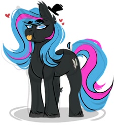 Size: 779x849 | Tagged: safe, artist:dejji_vuu, imported from derpibooru, oc, oc only, earth pony, pony, :p, solo, tongue out