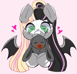 Size: 650x630 | Tagged: safe, artist:dejji_vuu, imported from derpibooru, oc, oc only, bat pony, pony, rabbit, animal, solo