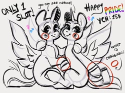 Size: 2732x2048 | Tagged: safe, artist:dejji_vuu, imported from derpibooru, oc, oc only, alicorn, pony, duo, ych example, your character here