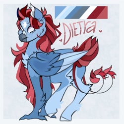 Size: 4000x4000 | Tagged: safe, artist:dejji_vuu, imported from derpibooru, oc, oc only, hippogriff, pony, solo