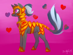 Size: 1280x960 | Tagged: safe, artist:animalstamp, imported from derpibooru, oc, oc:shootin arrow, unicorn, armor, solo