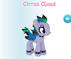 Size: 403x337 | Tagged: safe, imported from derpibooru, screencap, cirrus cloud, pony, gameloft, my little pony: magic princess