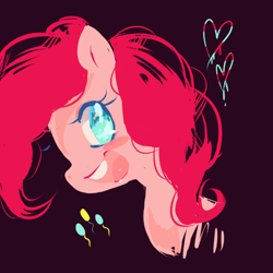 Size: 1280x1280 | Tagged: safe, artist:princessmisery, imported from derpibooru, pinkie pie, bust, portrait, solo