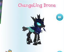 Size: 451x368 | Tagged: safe, imported from derpibooru, screencap, changeling, gameloft, my little pony: magic princess