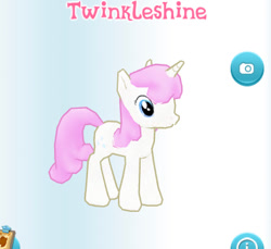 Size: 395x362 | Tagged: safe, imported from derpibooru, screencap, twinkleshine, pony, gameloft, my little pony: magic princess