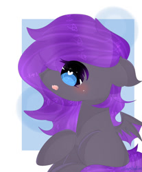 Size: 1024x1238 | Tagged: safe, artist:magicangelstarartist, imported from derpibooru, oc, oc only, bat pony, pony, art trade, female, mare, side view, simple background, solo