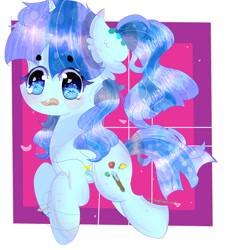 Size: 868x921 | Tagged: safe, artist:magicangelstarartist, imported from derpibooru, oc, oc only, oc:water art, pony, unicorn, female, hopping, mare, simple background, solo