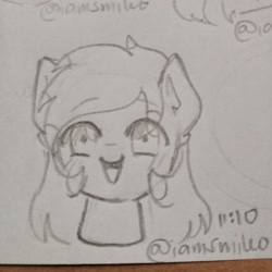 Size: 1892x1892 | Tagged: safe, artist:iamsmileo, imported from derpibooru, oc, oc only, earth pony, pony, solo, traditional art