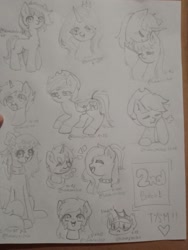 Size: 1560x2080 | Tagged: safe, artist:iamsmileo, imported from derpibooru, oc, oc only, bat pony, earth pony, pegasus, pony, unicorn, group, traditional art