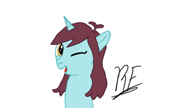 Size: 1920x1200 | Tagged: safe, artist:rocketforget, imported from derpibooru, sprout greenhoof, pony, unicorn, background pony, female, las pegasus resident, simple background, white background