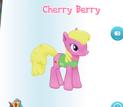 Size: 430x375 | Tagged: safe, imported from derpibooru, screencap, cherry berry, pony, gameloft, my little pony: magic princess