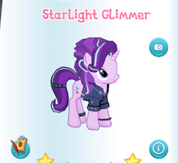 Size: 458x421 | Tagged: safe, imported from derpibooru, screencap, starlight glimmer, pony, gameloft, my little pony: magic princess