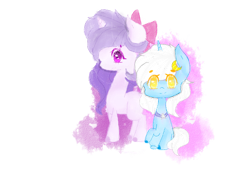 Size: 1024x768 | Tagged: safe, artist:magicangelstarartist, imported from derpibooru, oc, oc only, oc:moon dust, pony, unicorn, duo, female, mare, simple background, transparent background