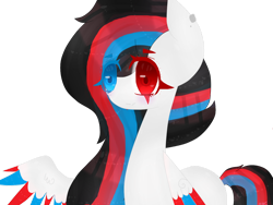 Size: 1024x768 | Tagged: safe, artist:magicangelstarartist, imported from derpibooru, oc, oc only, pegasus, pony, birthday gift art, colored wings, female, gift art, mare, multicolored hair, multicolored wings, simple background, solo, transparent background, wings