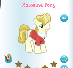 Size: 466x436 | Tagged: safe, imported from derpibooru, screencap, masseuse pony, pony, gameloft, my little pony: magic princess, quake, unnamed character, unnamed pony