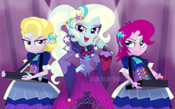 Size: 4772x2981 | Tagged: safe, artist:interstellar-quartz, imported from derpibooru, fuchsia blush, lavender lace, trixie, human, equestria girls, trixie and the illusions