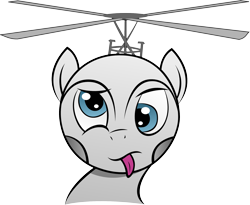 Size: 2082x1709 | Tagged: artist needed, safe, imported from derpibooru, oc, oc only, original species, plane pony, blue eyes, derp, faic, helicopter, helicopter pony, helipony, looking at you, male, plane, simple background, solo, tongue out, transparent background