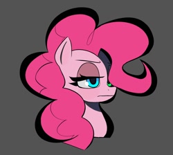 Size: 1362x1222 | Tagged: safe, artist:ponconcarnal, imported from derpibooru, pinkie pie, earth pony, pony, bust, frown, solo