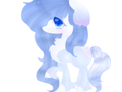 Size: 1024x768 | Tagged: safe, artist:magicangelstarartist, imported from derpibooru, oc, oc only, earth pony, pony, female, mare, multicolored coat, side view, simple background, solo
