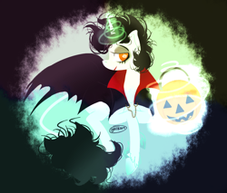 Size: 1000x850 | Tagged: safe, artist:tallykale, imported from derpibooru, oc, unicorn, halloween, holiday, solo, trick or treat