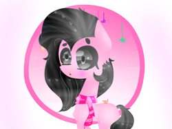 Size: 1024x768 | Tagged: safe, artist:magicangelstarartist, imported from derpibooru, oc, oc only, earth pony, pony, clothes, commission, female, half body, mare, scarf, side view, simple background, solo, transparent background
