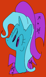 Size: 670x1113 | Tagged: safe, artist:riptyde164, imported from derpibooru, trixie, pony, unicorn, bust, hat, sketch, smiling, solo