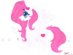 Size: 1024x768 | Tagged: safe, artist:magicangelstarartist, imported from derpibooru, oc, oc only, oc:angela heart, pegasus, pony, blushing, female, mare, side view, simple background, solo