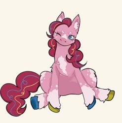 Size: 707x717 | Tagged: safe, artist:goblin, imported from derpibooru, pinkie pie, earth pony, redesign, solo