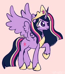 Size: 2000x2300 | Tagged: safe, artist:nawnii, imported from derpibooru, twilight sparkle, alicorn, pony, female, jewelry, mare, regalia, solo, twilight sparkle (alicorn)