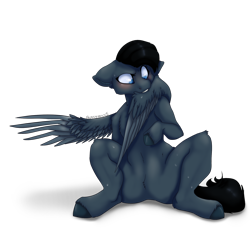 Size: 2000x2000 | Tagged: safe, artist:frazy, imported from derpibooru, oc, oc:noble six, oc:six, pegasus, pony, fanfic:a noble death, biting, black mane, black tail, blue eyes, female, gray coat, grooming, halo (series), mare, preening, simple background, sitting, solo, spartan, tail, transparent background, wing bite, wings