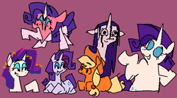 Size: 581x324 | Tagged: safe, artist:riptyde164, imported from derpibooru, applejack, rarity, earth pony, pony, unicorn, angry, duo, sad, smiling