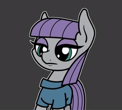 Size: 2048x1833 | Tagged: safe, artist:ewoudcponies, imported from derpibooru, maud pie, earth pony, pony, clothes, female, gray background, mare, simple background, solo