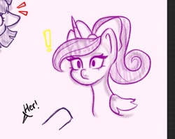 Size: 1043x826 | Tagged: safe, artist:indigohatetrain, imported from derpibooru, princess cadance, alicorn, pony, female, mare, sketch, solo, younger