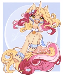 Size: 1828x2161 | Tagged: safe, artist:youthful_road, imported from derpibooru, oc, pony, unicorn, female, mare, saddle, solo, tack