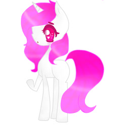 Size: 893x895 | Tagged: safe, artist:magicangelstarartist, imported from derpibooru, oc, oc only, pony, unicorn, art trade, female, mare, raised hoof, side view, simple background, solo