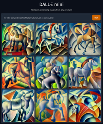 Size: 1212x1455 | Tagged: safe, imported from derpibooru, oc, oc only, earth pony, pony, ai content, ai generated, blurry, cubism, draft horse, earth pony oc, futurism, generator:craiyon, hoers, italian futurism, lowres, modern art