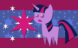 Size: 2560x1600 | Tagged: safe, artist:alicehumansacrifice0, artist:miketheuser, artist:ooklah, edit, imported from derpibooru, twilight sparkle, pony, unicorn, cutie mark, cutie mark background, female, mare, open mouth, pointy ponies, solo, unicorn twilight, wallpaper, wallpaper edit