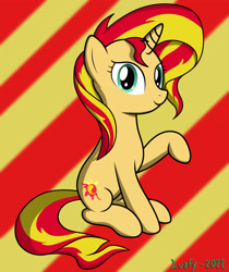 Size: 2480x2953 | Tagged: safe, artist:lurfy, imported from derpibooru, sunset shimmer, pony, unicorn, female, solo