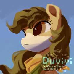 Size: 2048x2048 | Tagged: safe, artist:duvivi, imported from derpibooru, oc, earth pony, pony, female, mare, neckerchief, solo