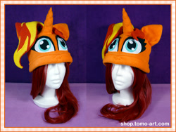 Size: 1000x750 | Tagged: safe, artist:facja, imported from derpibooru, sunset shimmer, unicorn, craft, hat