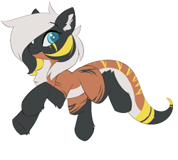 Size: 2398x2158 | Tagged: safe, artist:beardie, imported from derpibooru, oc, oc only, unnamed oc, original species, pony, snake, snake pony, raised hoof, simple background, smiling, solo, transparent background